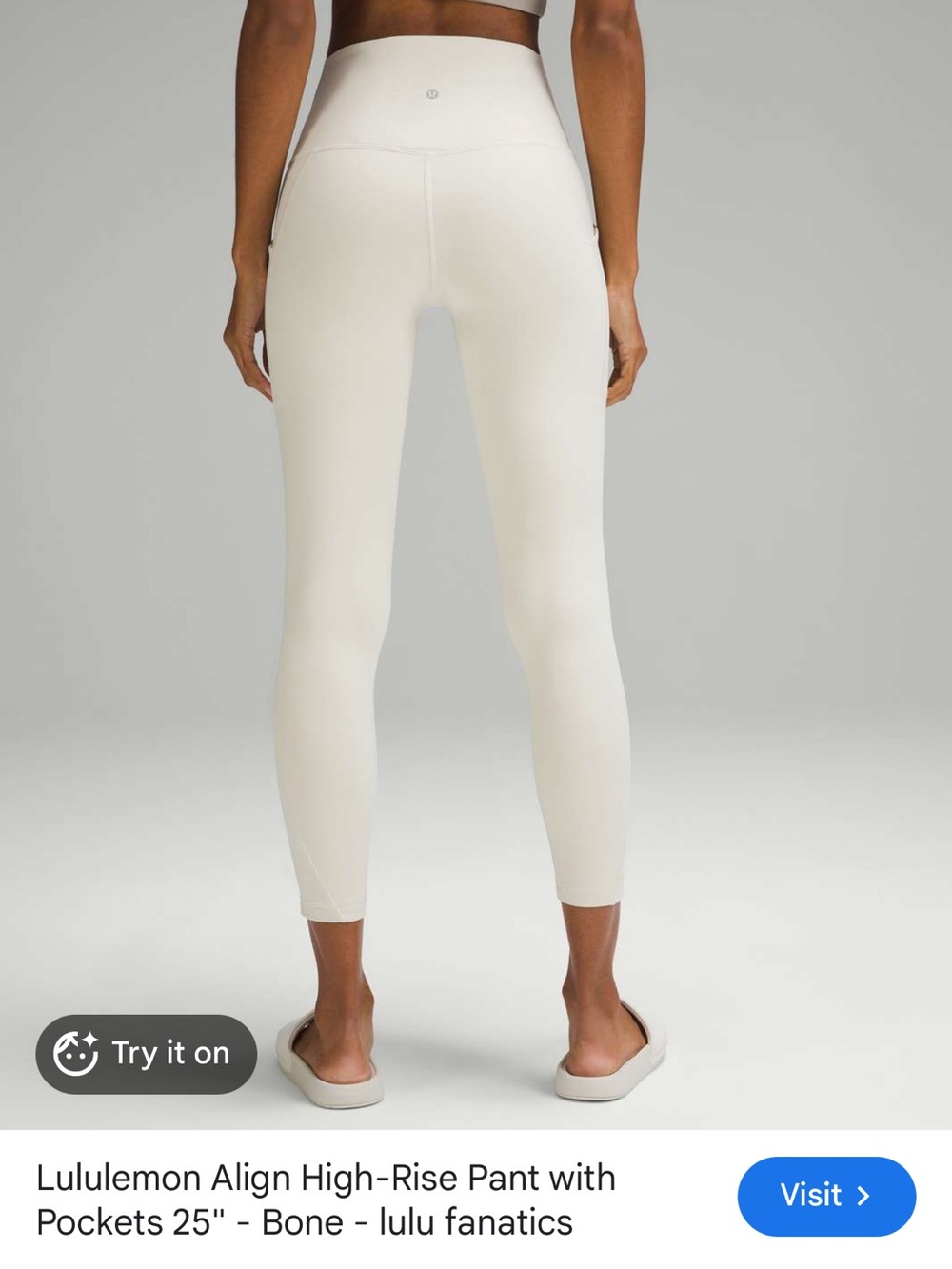 lululemon athletica Align High-Rise Leggings - Bone/Cream